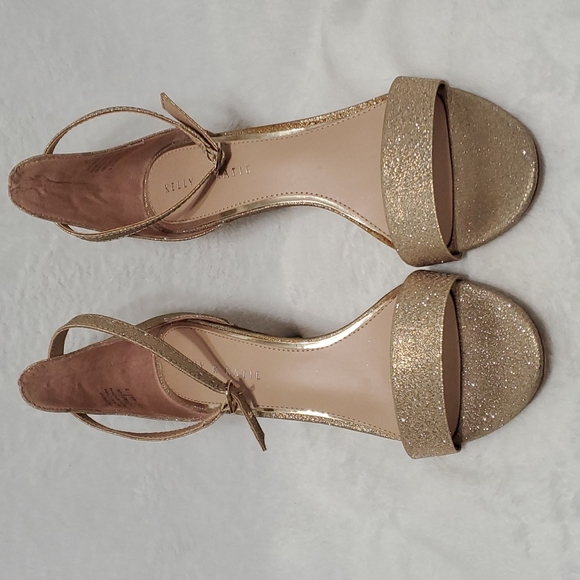 KELLY & KATIE Glitter Ankle Strap heel Sandal 9.5 US (Ss37) - Picture 2 of 9